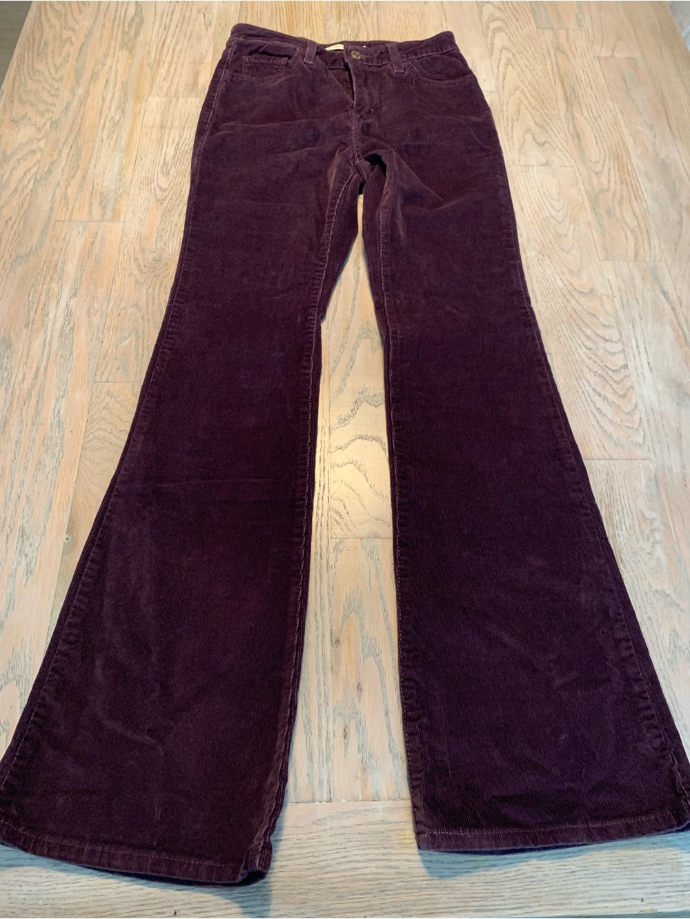 Levi’s Corduroy Flare Jeans in Deep Plum